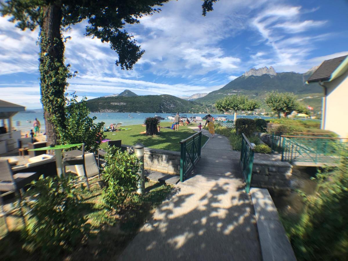 Studio Les Pieds Dans L'Eau Au Bord Du Lac D'Annecy Duingt Eksteriør bilde
