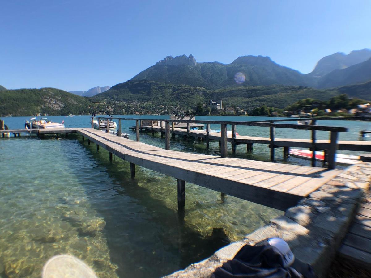 Studio Les Pieds Dans L'Eau Au Bord Du Lac D'Annecy Duingt Eksteriør bilde