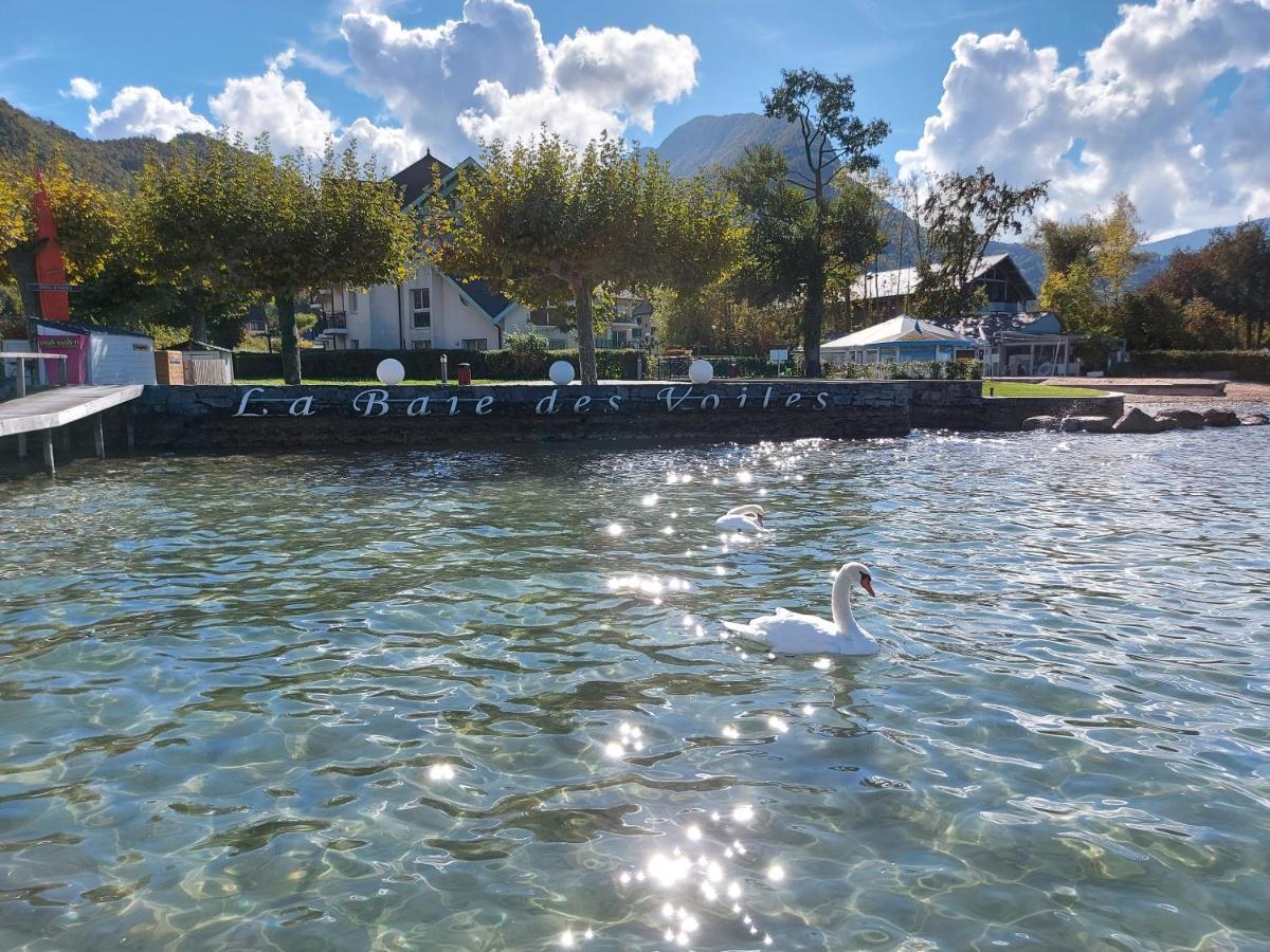 Studio Les Pieds Dans L'Eau Au Bord Du Lac D'Annecy Duingt Eksteriør bilde