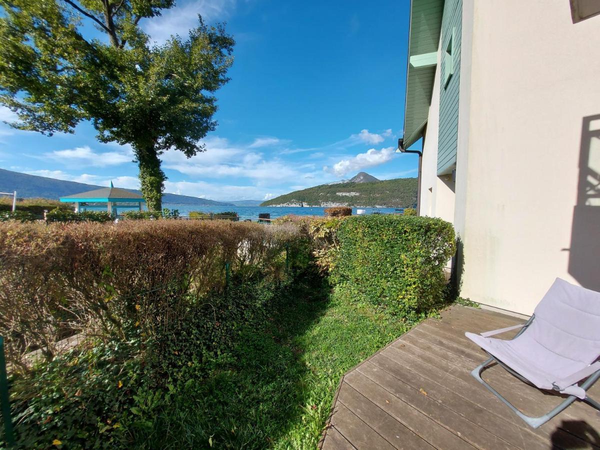 Studio Les Pieds Dans L'Eau Au Bord Du Lac D'Annecy Duingt Eksteriør bilde
