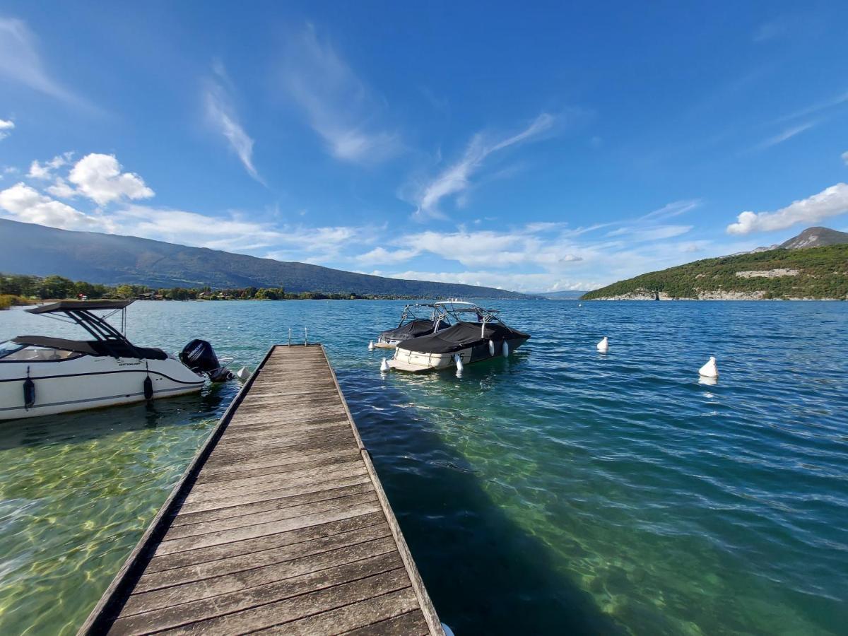 Studio Les Pieds Dans L'Eau Au Bord Du Lac D'Annecy Duingt Eksteriør bilde