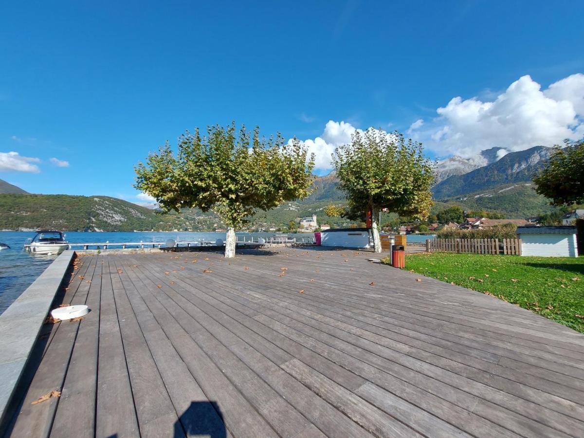 Studio Les Pieds Dans L'Eau Au Bord Du Lac D'Annecy Duingt Eksteriør bilde
