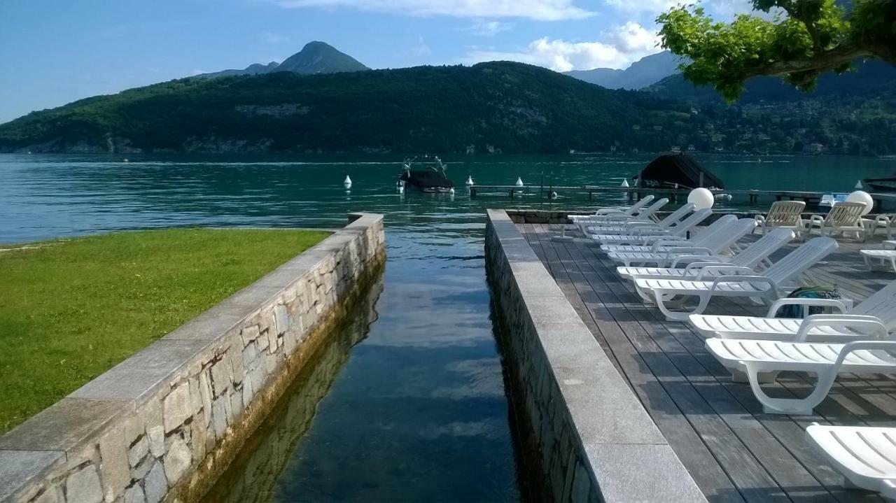 Studio Les Pieds Dans L'Eau Au Bord Du Lac D'Annecy Duingt Eksteriør bilde